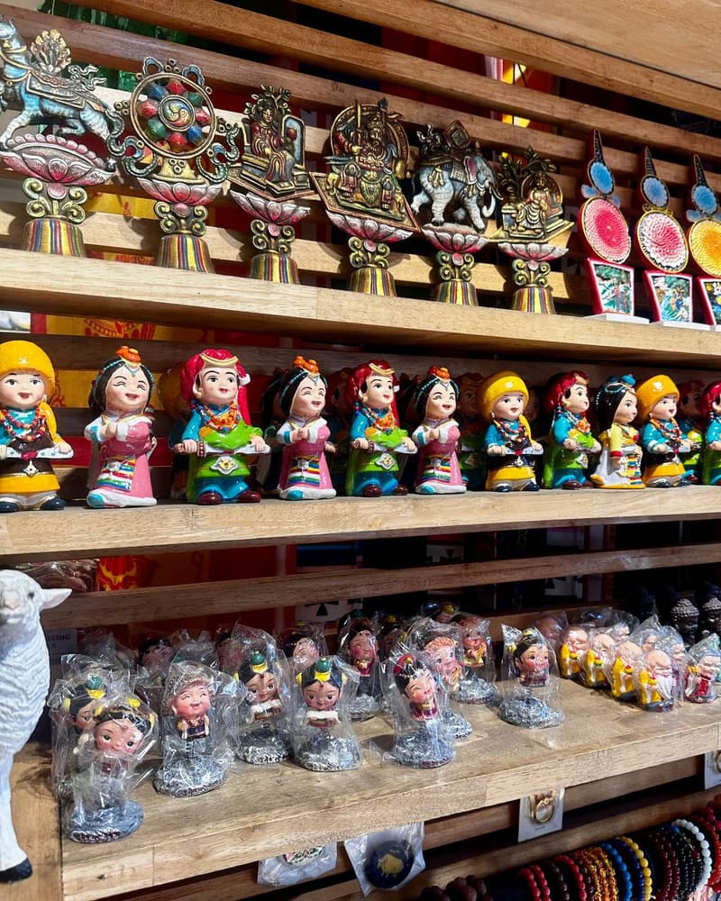 Traditional Tibetan figurines and souvenirs